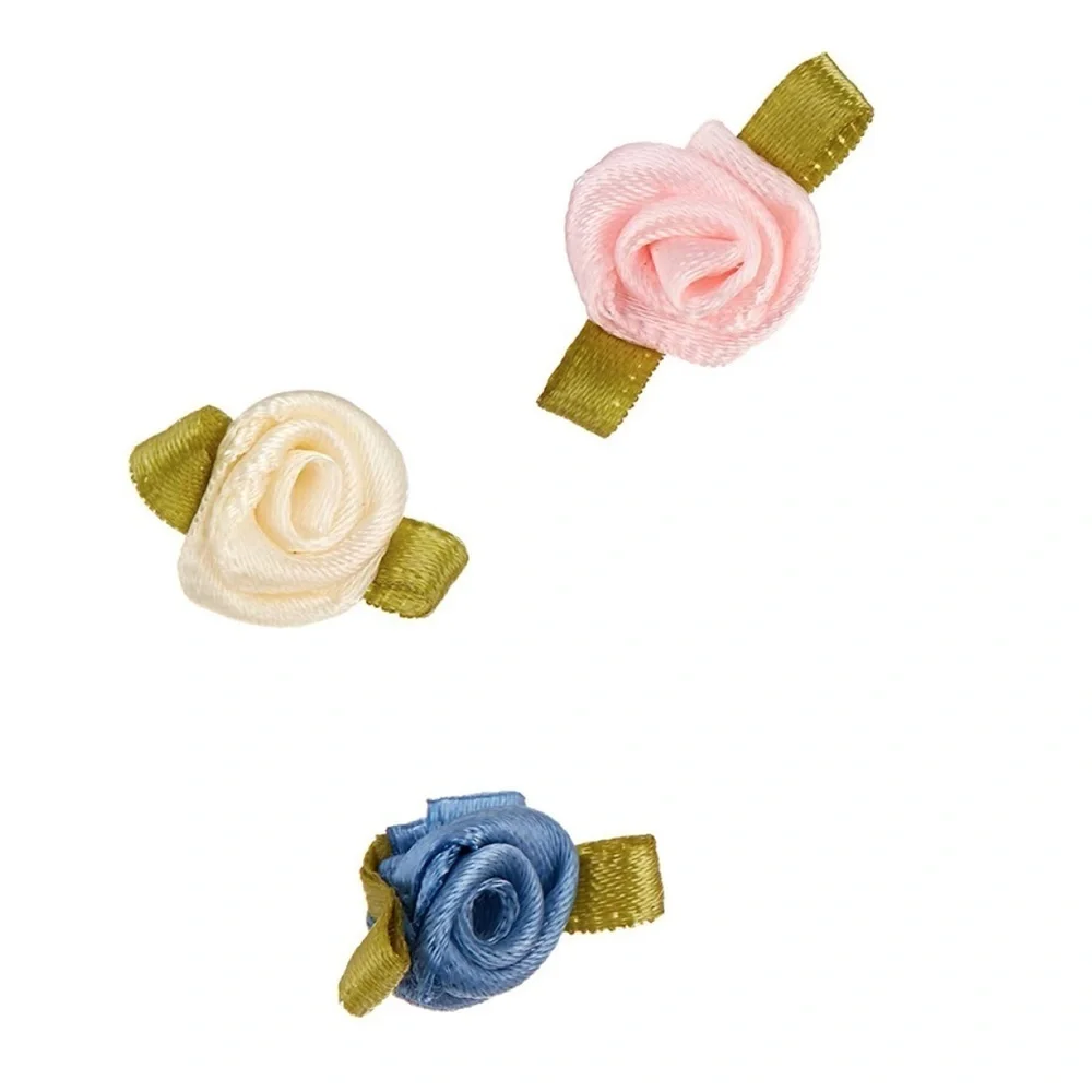 20ct Ribbon Crafts and Garment Accessories - White, Pink and Blue